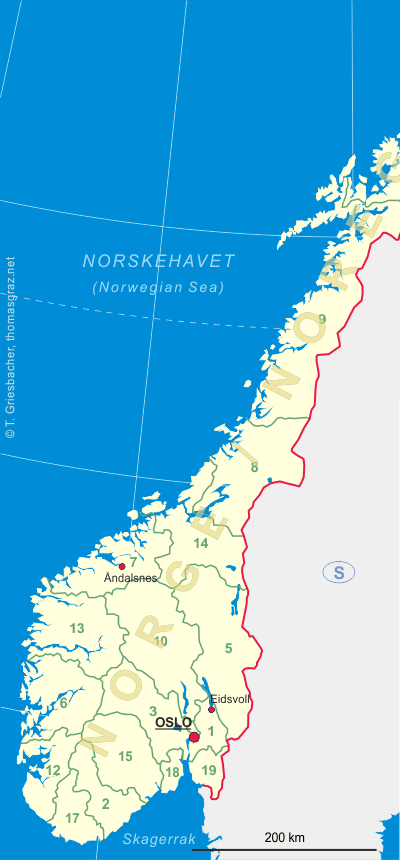 Map of Norway